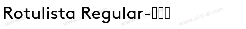 Rotulista Regular字体转换